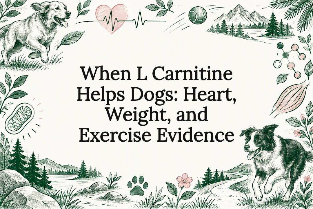 Dog-themed L-carnitine evidence title card