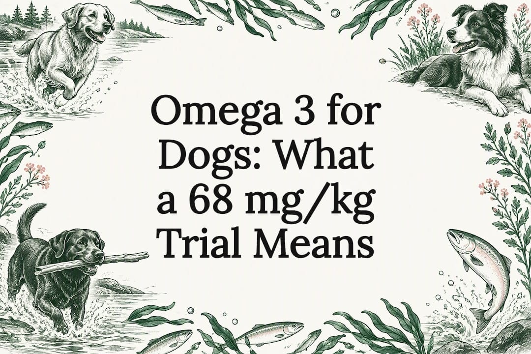 Omega-3 dog article title card